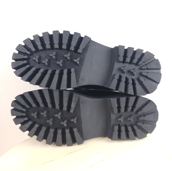 Steve Madden Aerin Platform Penny Loafer Shoes Size 8 Black Preppy Academia - Picture 11 of 12